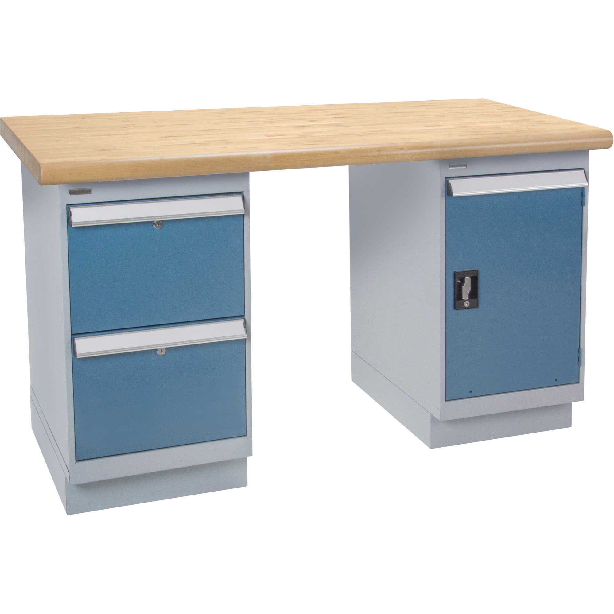 Workbench, Door & Drawers, 2500 lbs. Cap., 72" W x 36" D, 34" H