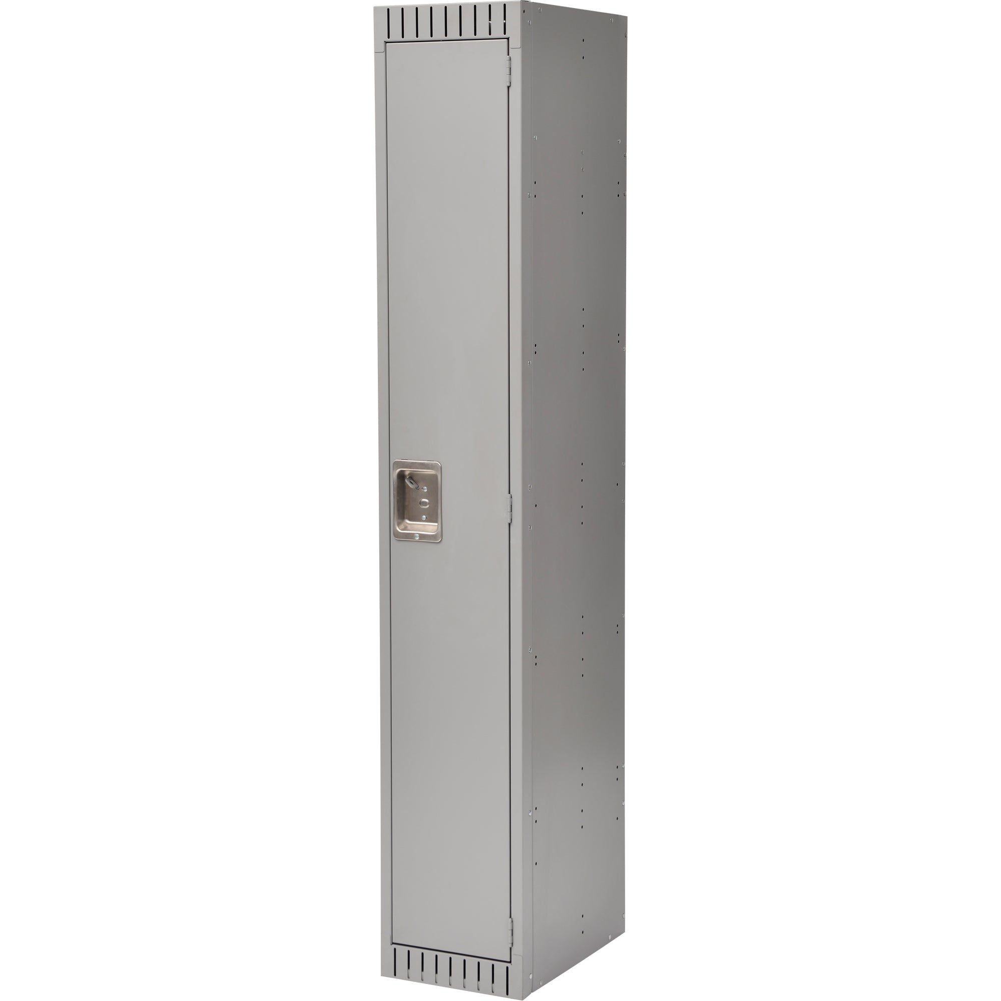 Lockers, 12" x 18" x 72", Steel, Grey, Rivet (Assembled)