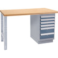 Industrial Duty Workbench, 36" W x 60" D x 34" H, 1000 lbs. Capacity