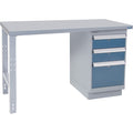 Industrial Duty Workbench, 36" W x 72" D x 34" H, 1000 lbs. Capacity