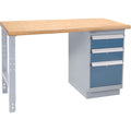 Industrial Duty Workbench, 1000 lbs. Cap., 30" W x 60" D, 34" H