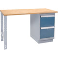 Industrial-Duty Workbench, Door w/ Drawer Combination, 1000 lbs Cap., 72" W x 30" D, 34" H