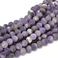 Amethyst Frosted Gemstone Bead