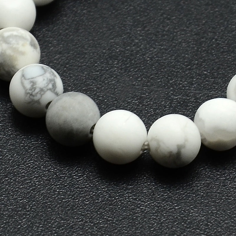Howlite Frosted Gemstone Beads