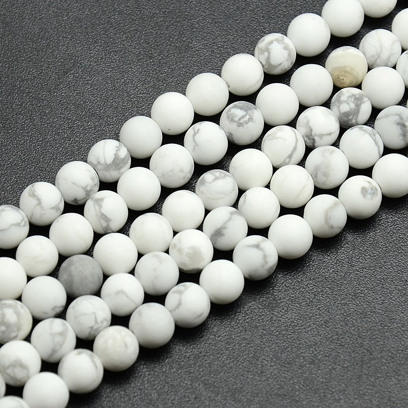 Howlite Frosted Gemstone Beads