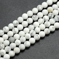 Howlite Frosted Gemstone Beads