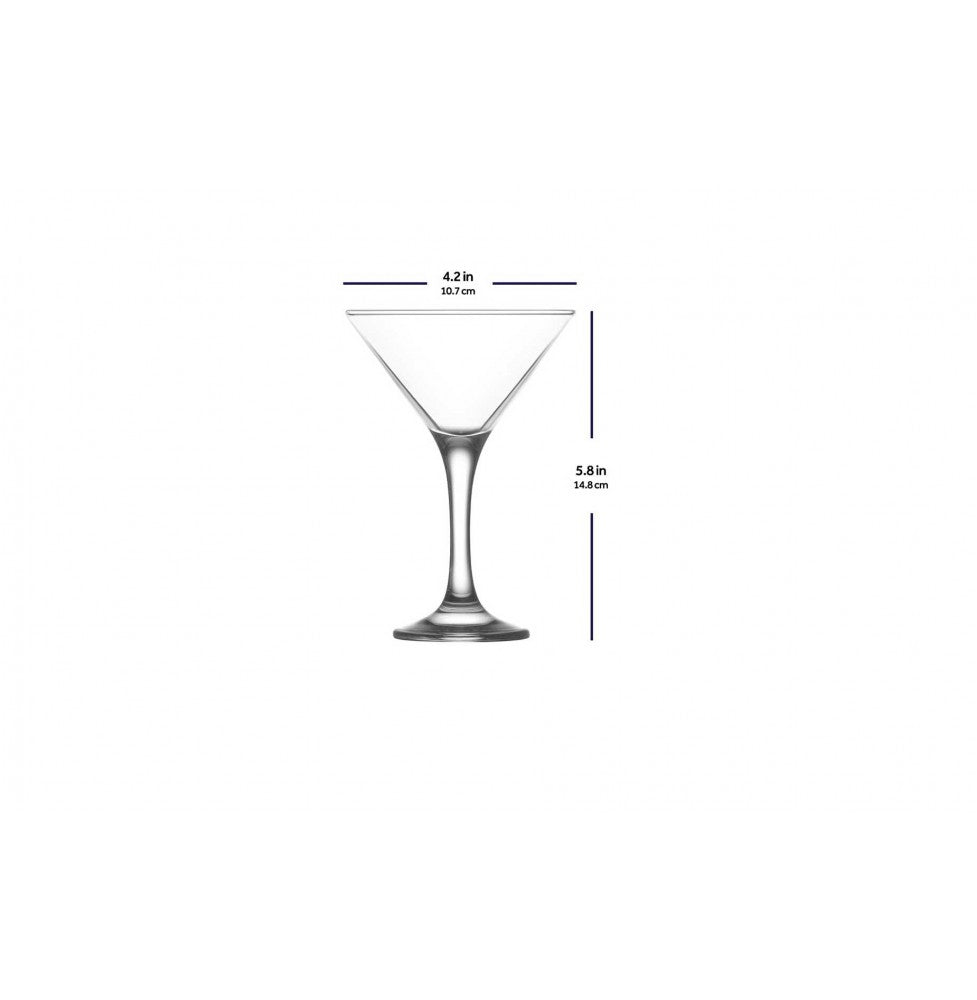 Martini Glasses 6 Oz - LAV MISKET - Set of 6