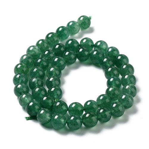 Green Strawberry Quartz  Gemstone Bead
