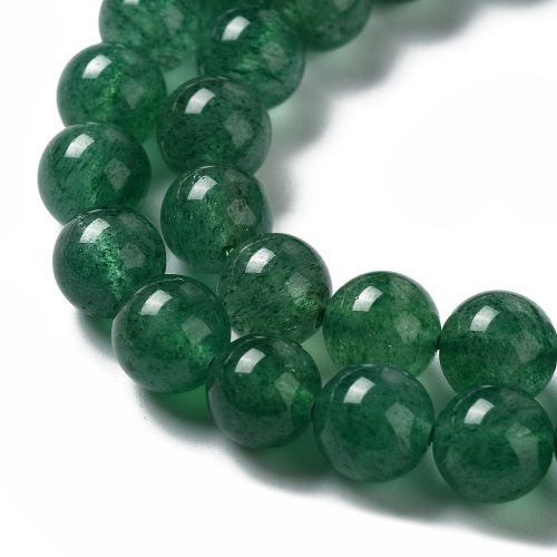 Green Strawberry Quartz  Gemstone Bead