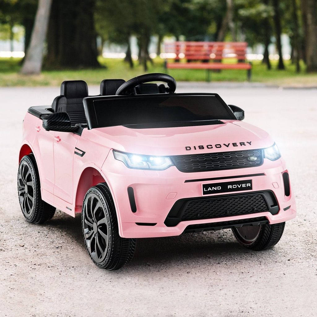 12V Kids Ride On Car with Remote Control Lockable Doors Slow Start System and LED Lights-Black