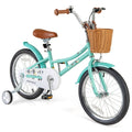 18 Inch Kids Bike Bicycle with Training Wheels and 2 Brake System Ages 4-8 Years Old-18 inches
