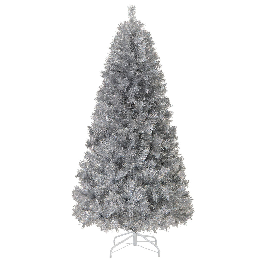 Artificial Xmas Tree with Branch Tips and Warm White LED Lights-5FT