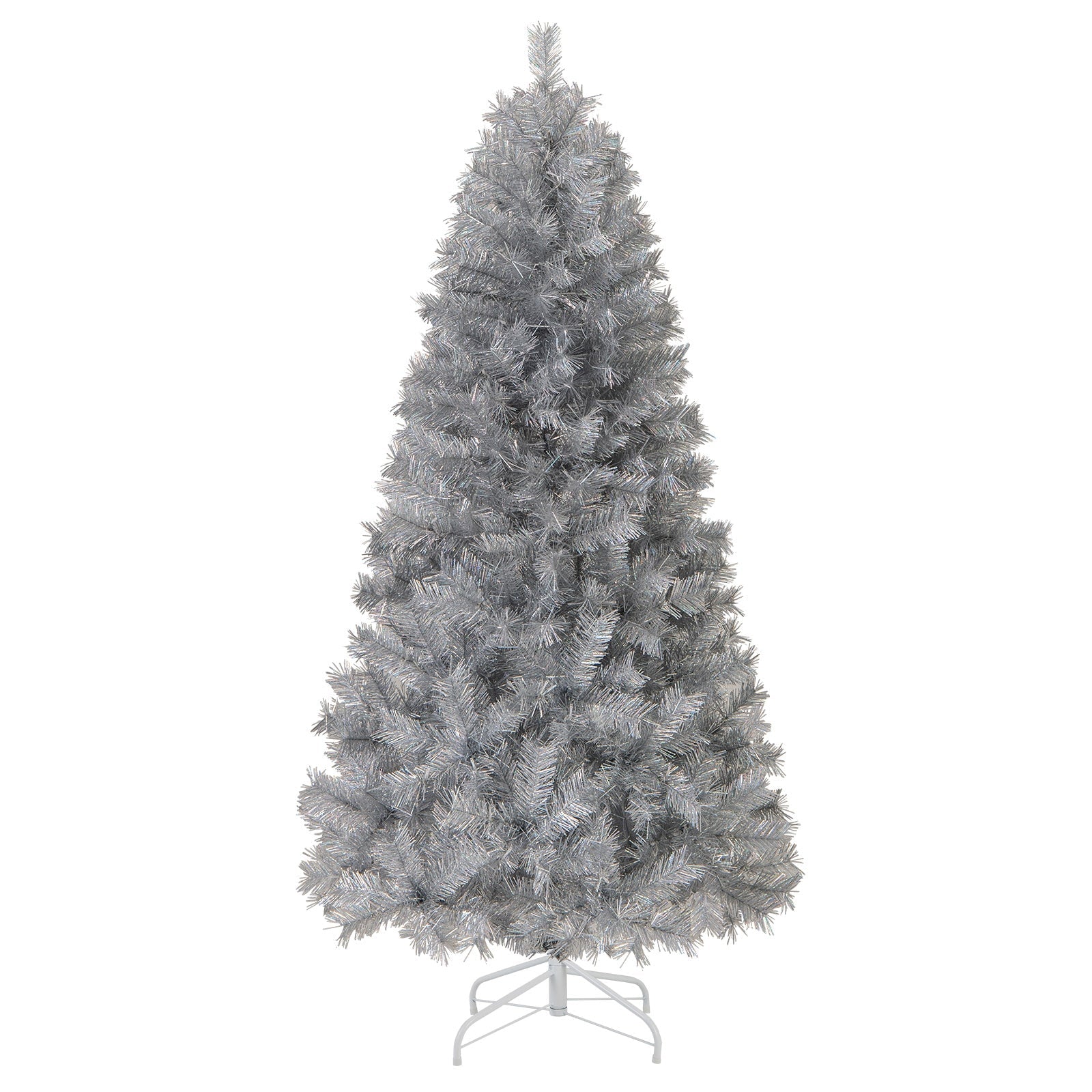Artificial Xmas Tree with Branch Tips and Warm White LED Lights-5FT