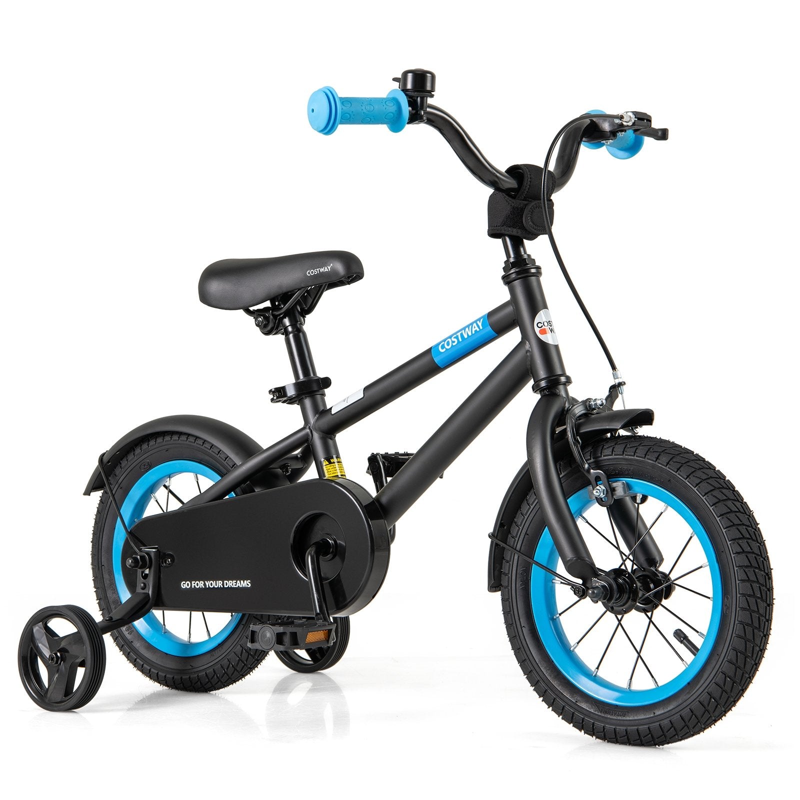 Kids Bike with Adjustable Handlebar and Saddle Black-16 inches