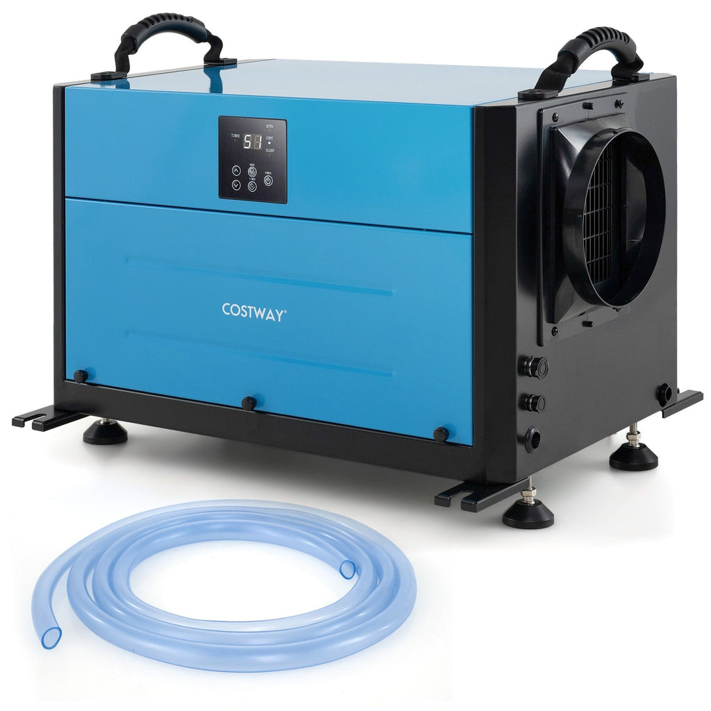 155 Pint Crawl Space Dehumidifier with 3 Modes and 24H Timer-Blue