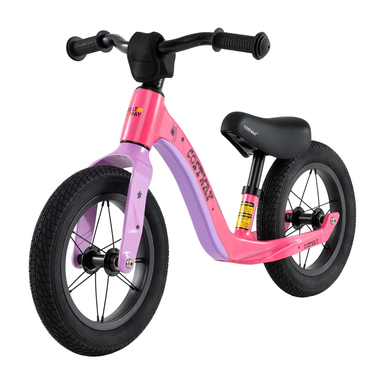 12-Inch Balance Bike with Adjustable Seat and Rotatable Handlebar for Over 36 Months Old-Green