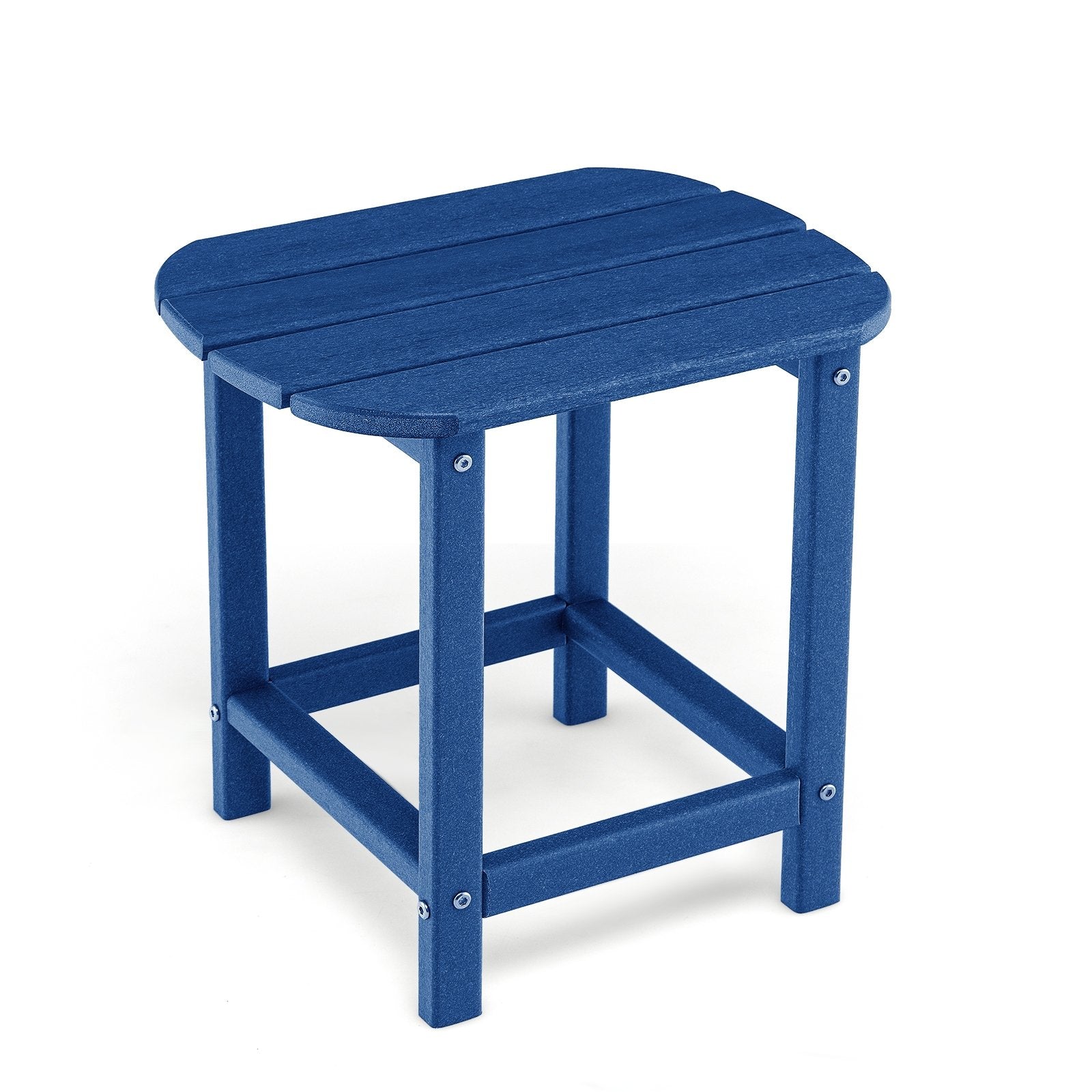 18 Inch Weather Resistant Side Table for Garden Yard Patio-Black
