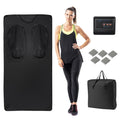Infrared Sauna Blanket for Home Use with Arm Sleeves Wraps and Carry Bag-Black