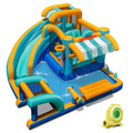 Inflatable Water Slide Bounce House Kids Jump Castle with 735W Blower