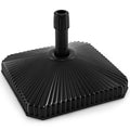 Fillable Umbrella Base with Shell Texture and 3 Coupler Sizes-Black