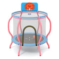 Kids Trampoline Indoor & Outdoor Pumpkin Trampoline-Pink