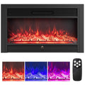 33/36-Inch Electric Fireplace Insert 750W/1500W Recessed Fireplace Heater-1500W