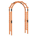 7.7 Feet Garden Arch Wooden Arbor for Climbing Plants