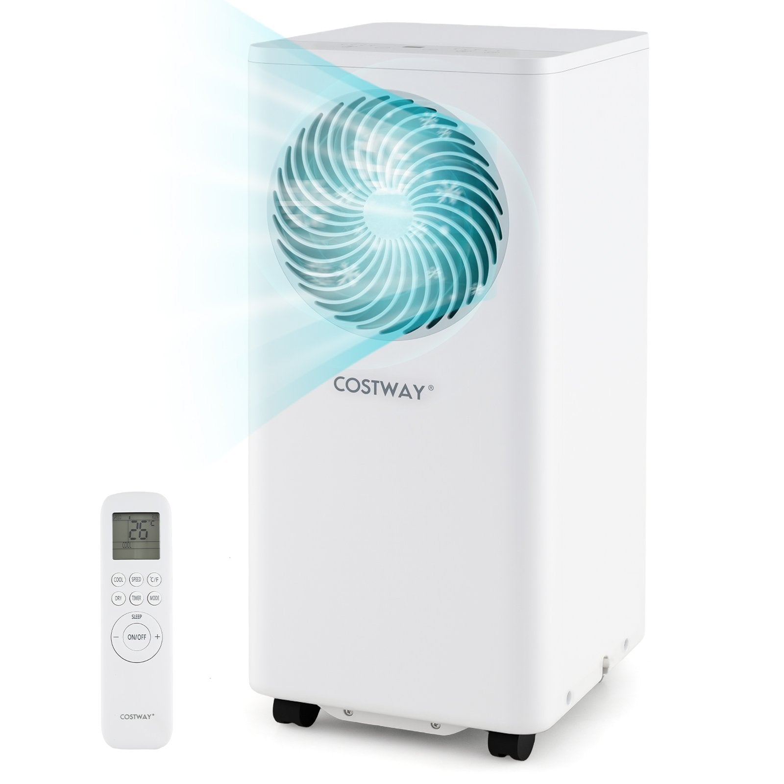 8200/10000 BTU Portable Air Conditioner 3-in-1 Stand up AC Unit with Dehumidifier-8200 BTU