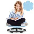 Kids Sensory Swivel Chair Elephant Petal 360° Spinning Chair-Blue