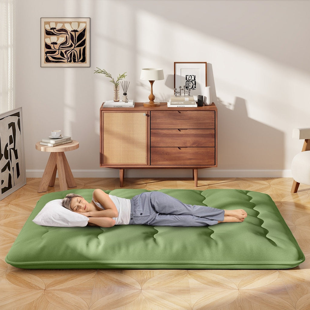 Floor Mattress with Washable Cover and Carry Bag-King Size
