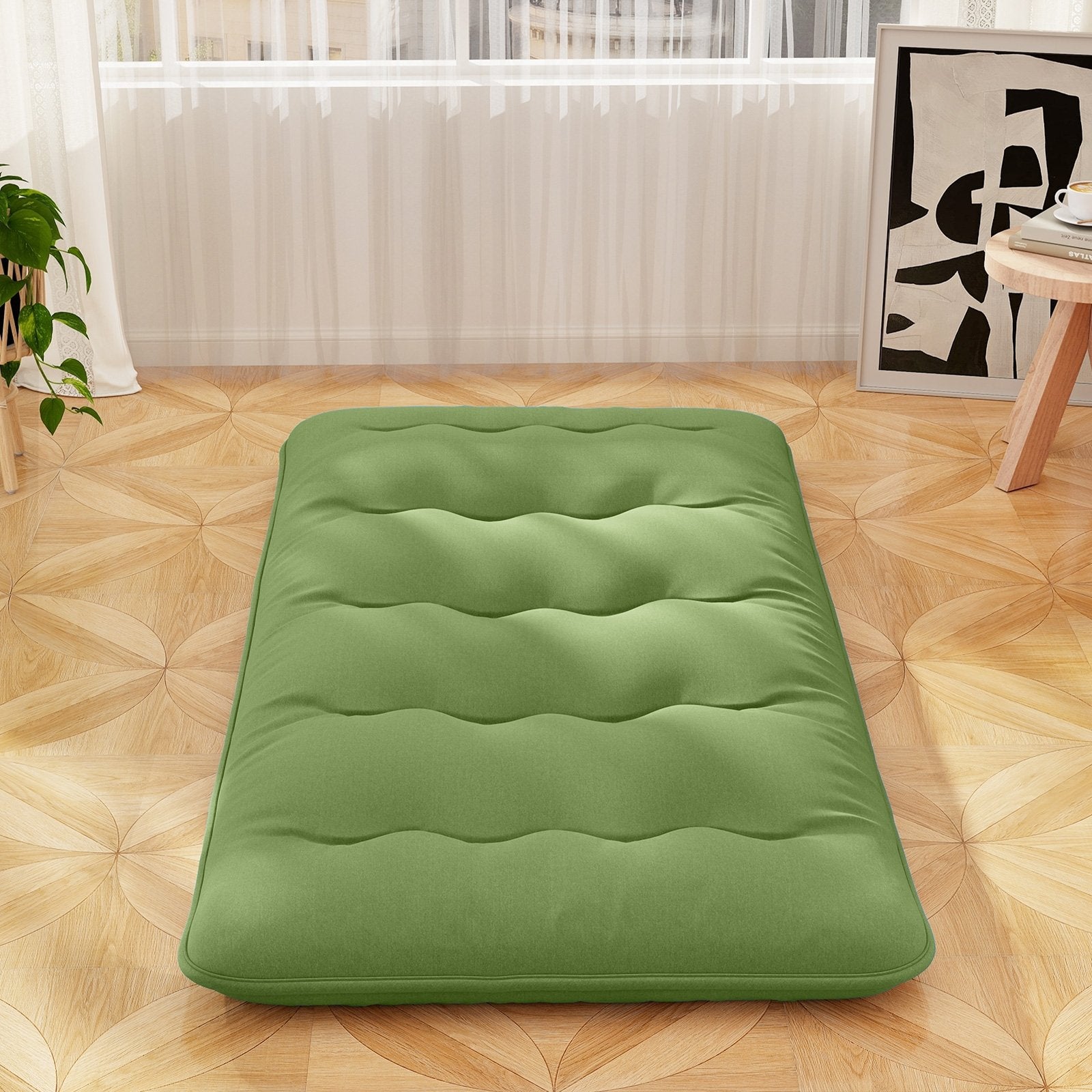 Floor Mattress with Washable Cover and Carry Bag-King Size