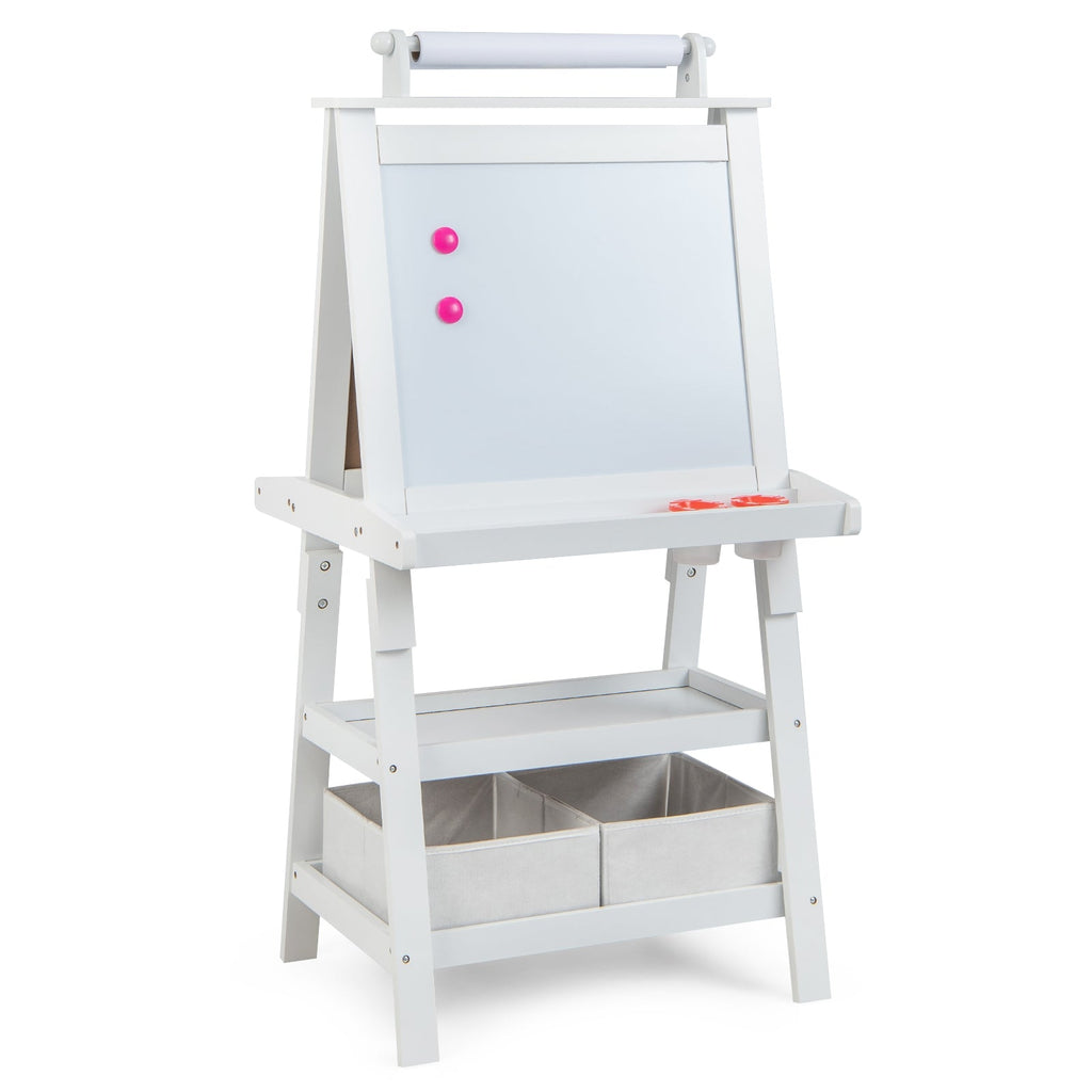 3 in 1 Double-Sided Storage Art Easel-Brown