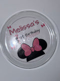 Custom Plates Set of 12 - Durable Food-Safe Party Plates