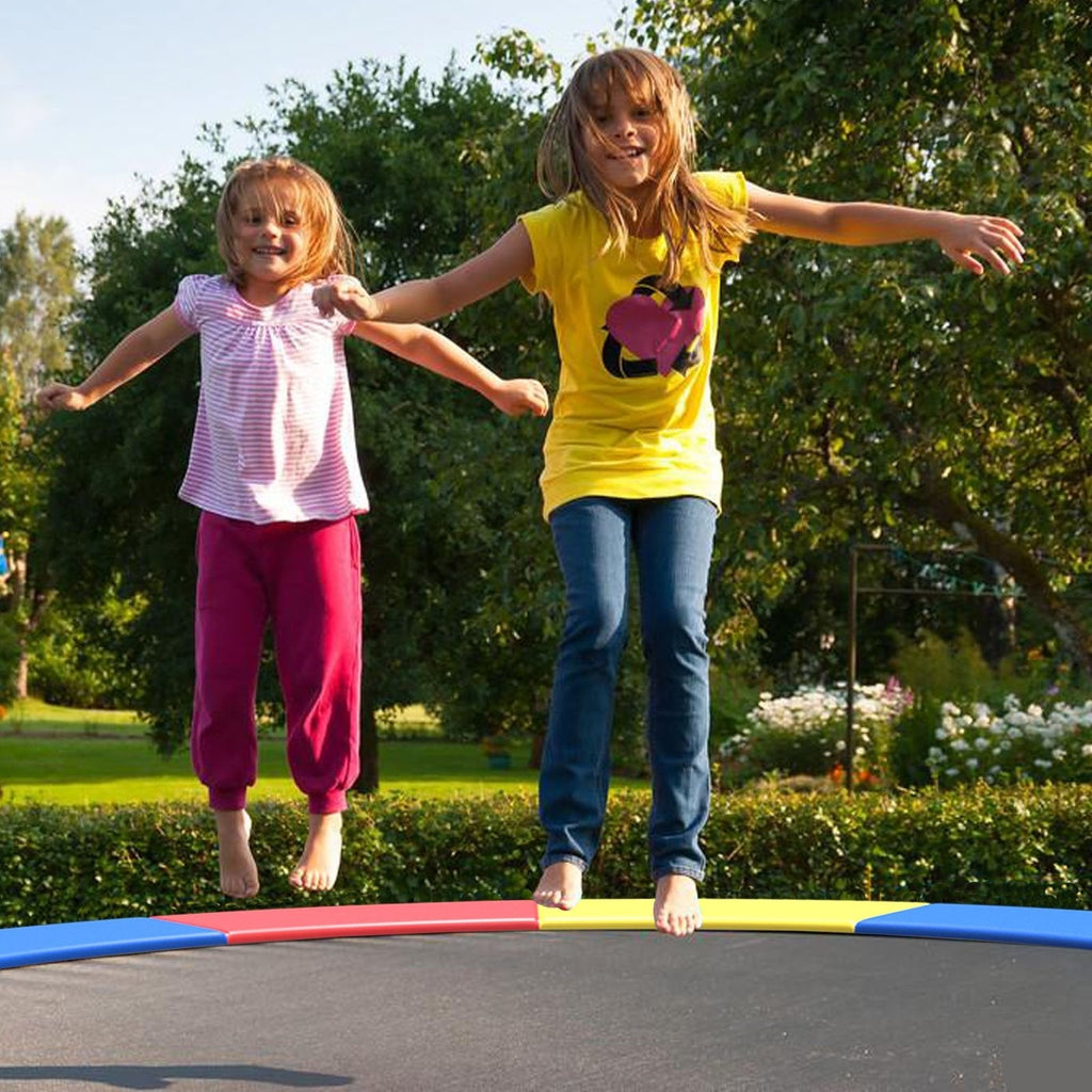 14 Feet Waterproof and Tear-Resistant Universal Trampoline Safety Pad Spring Cover-Blue