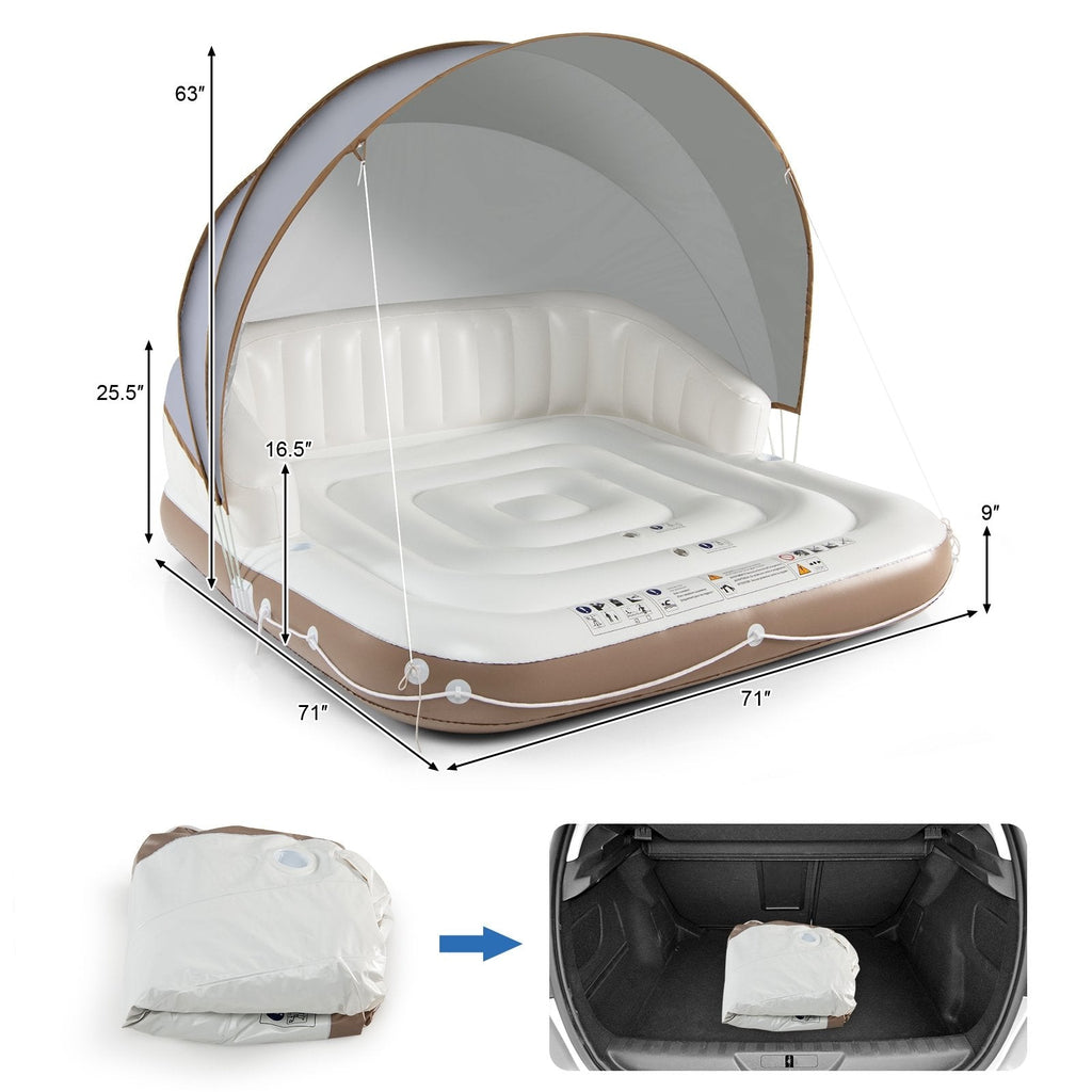 Inflatable Pool Float Lounge Swimming Raft