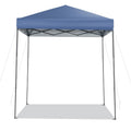 6.6 x 6.6 Feet Outdoor Pop-up Canopy Tent with UPF 50+ Sun Protection-Blue