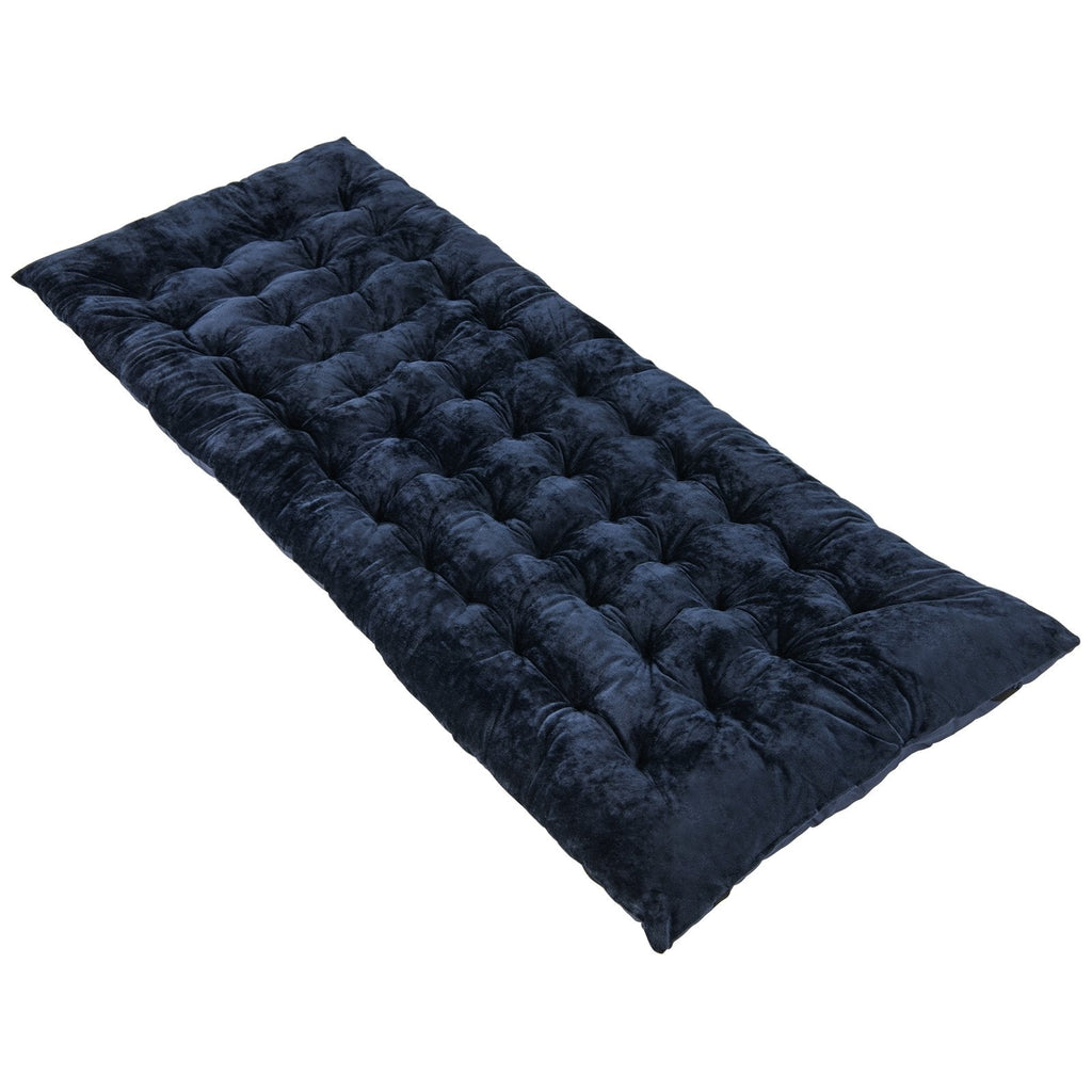 75 x 27.5 Inch Camping Cot Pads with Soft and Breathable Crystal Velvet-Gray