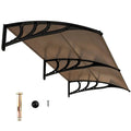 Outdoor Front Door Patio Overhang Awning for Sunlight Rain Snow Wind Protection-80 x 40 Inch
