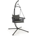 Hanging Swing Chair with Stand-Gray