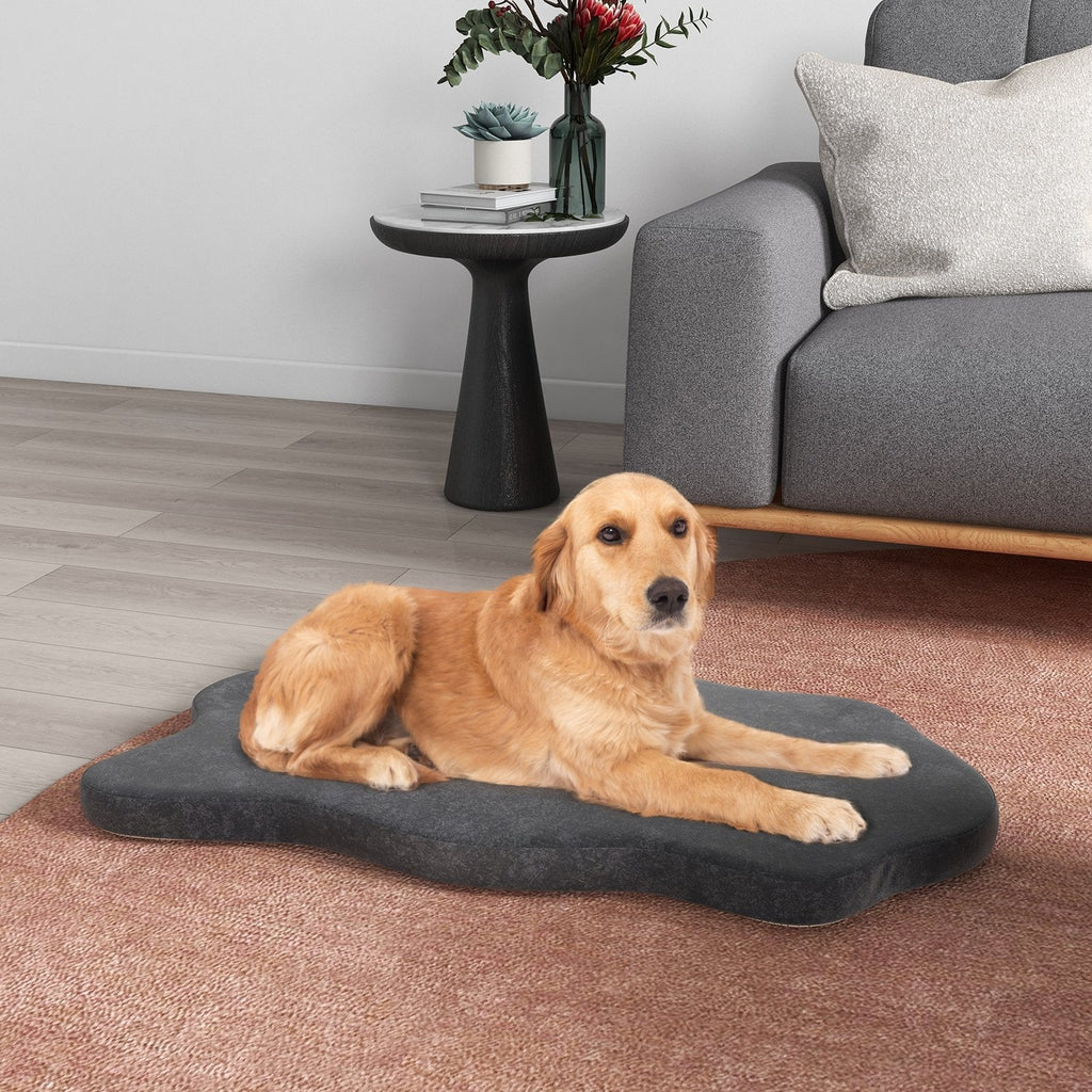 Orthopedic Dog Bed with Memory Foam Support for Large Dogs-Beige