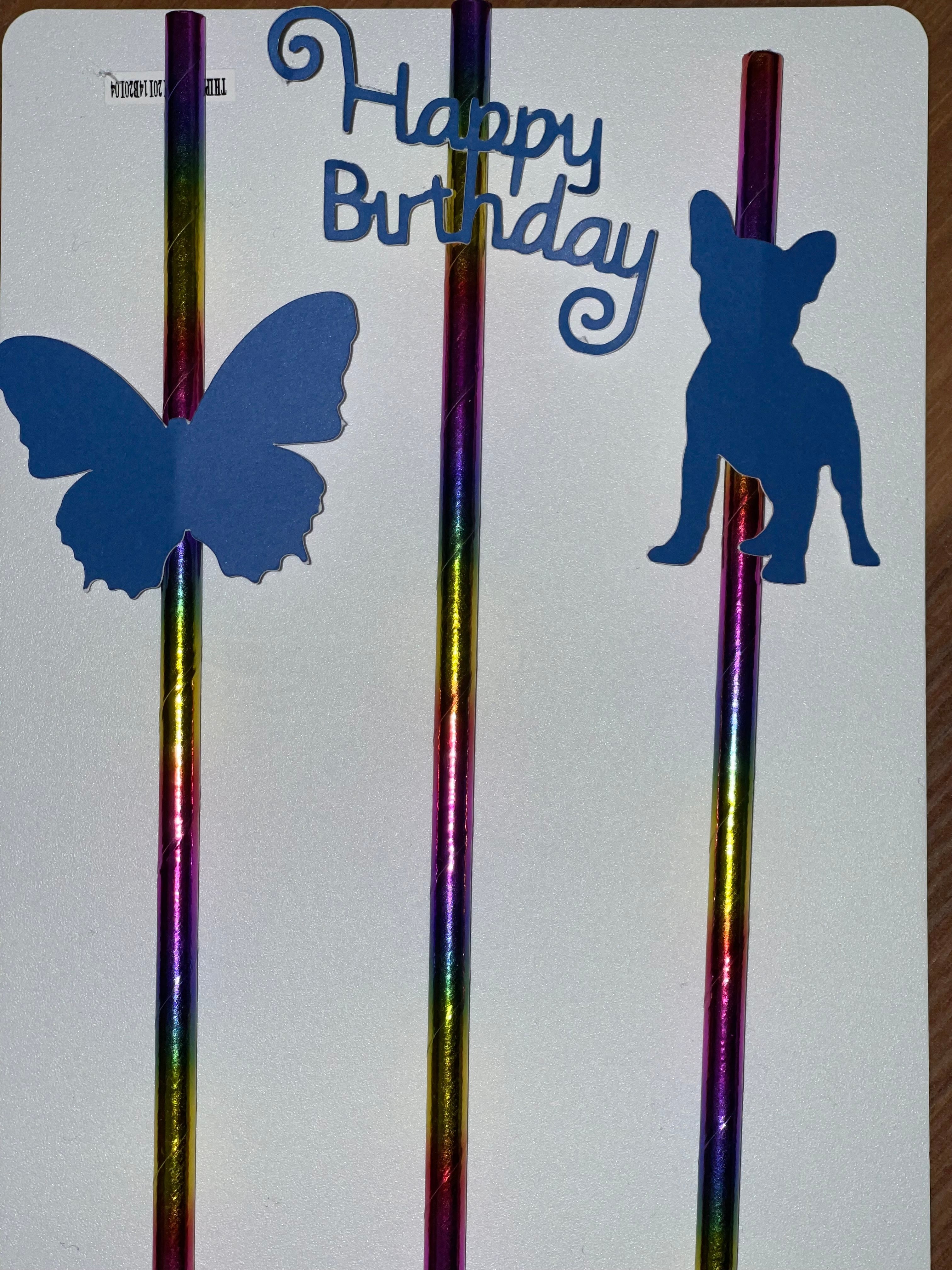 Custom Straws - Set of 12 | Personalized Design