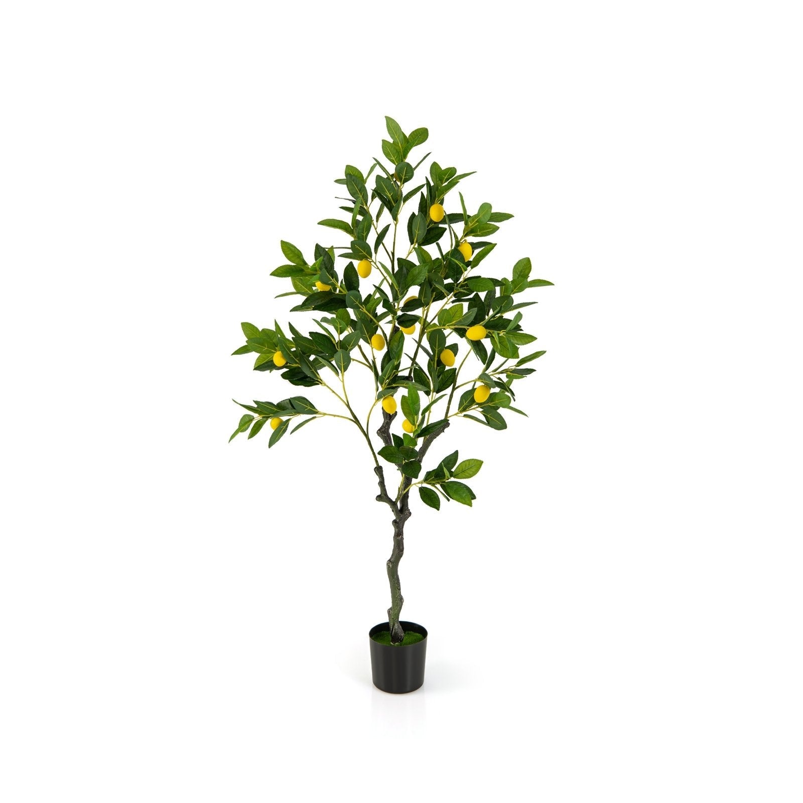 Artificial Lemon Tree 2.6/4/5.2 Feet Tall Fake Lemon Plant wuth Lemon Fruits-5.2 ft