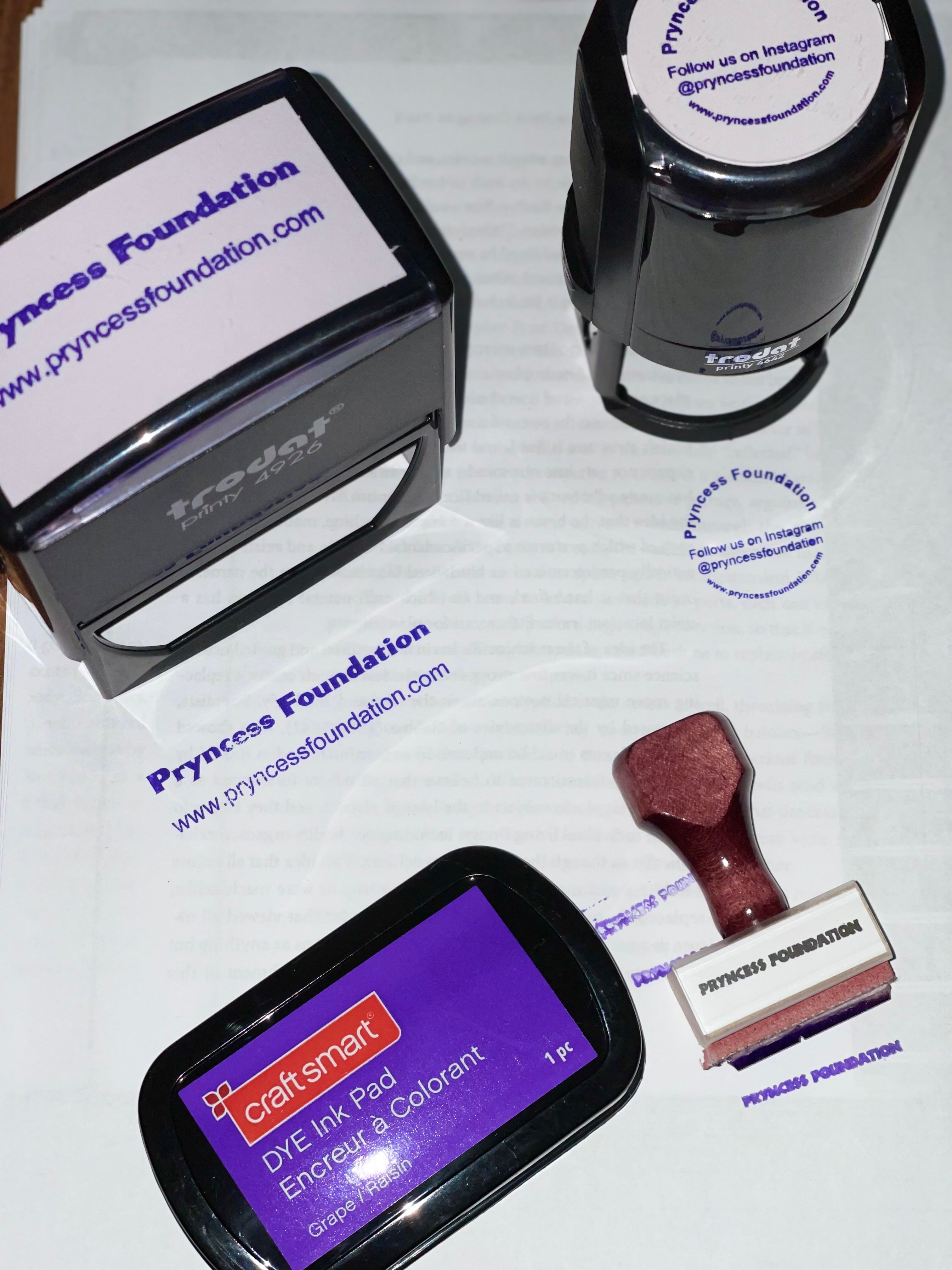 Custom Business Stamp with Name, Phone & Email