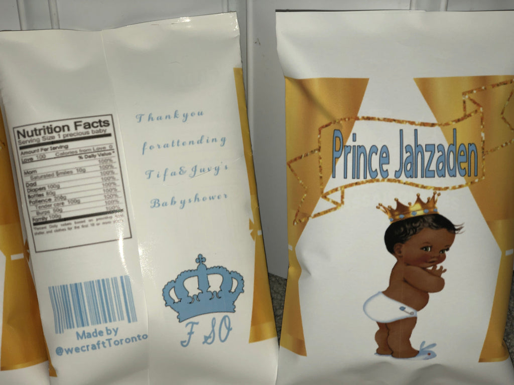 Custom Chip Bags - 10 Pack Party Snack Bags