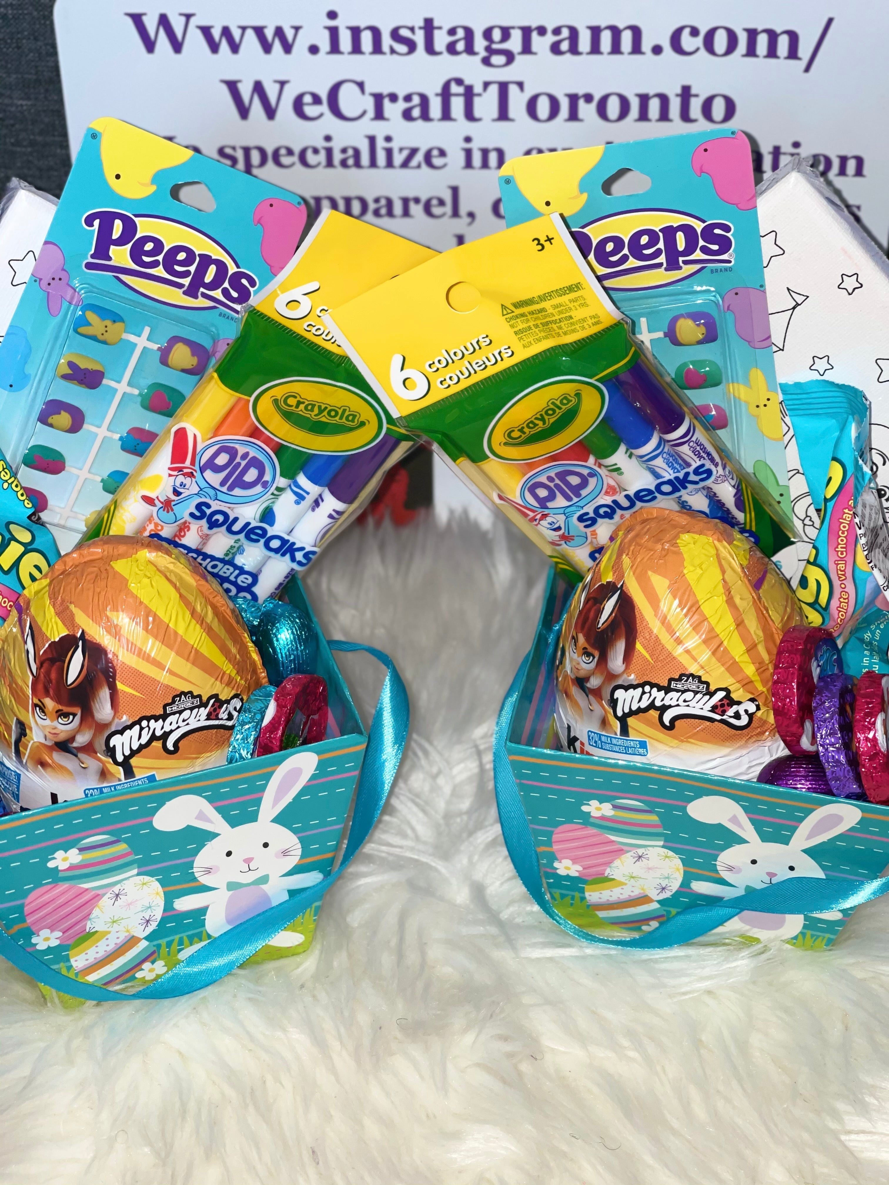 Holiday Baskets - Customized Gift Sets with Toys, Candy & Colouring Canvas