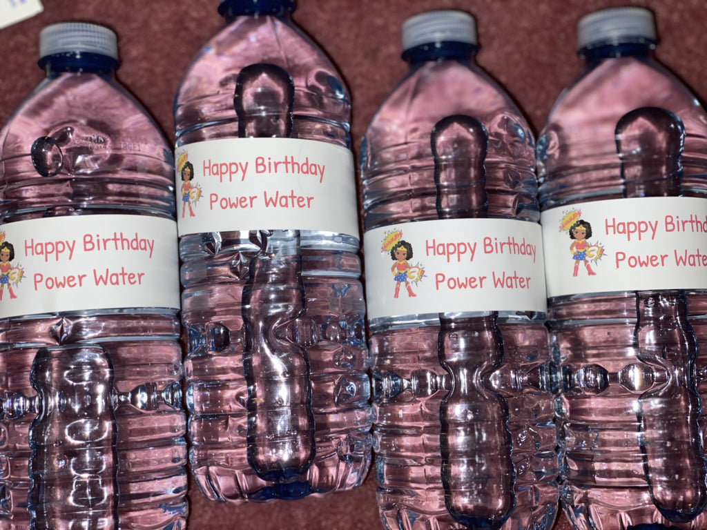 Personalized Party & Event water bottle Labels