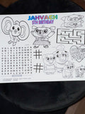 Birthday Activity Sheet - Custom Party Printable for Kids