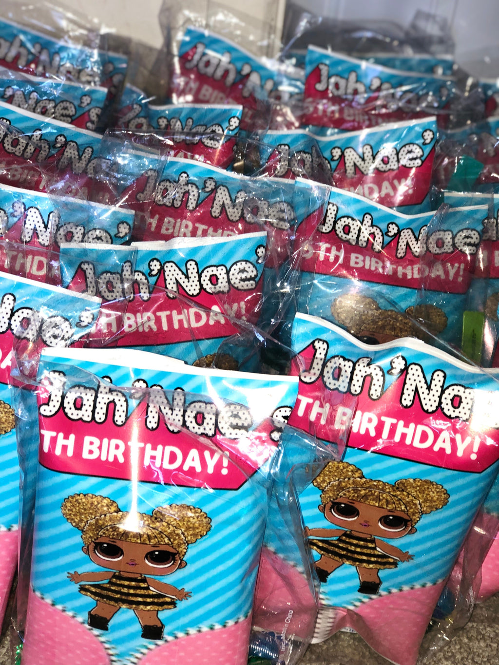 Custom Chip Bags - 10 Pack Party Snack Bags