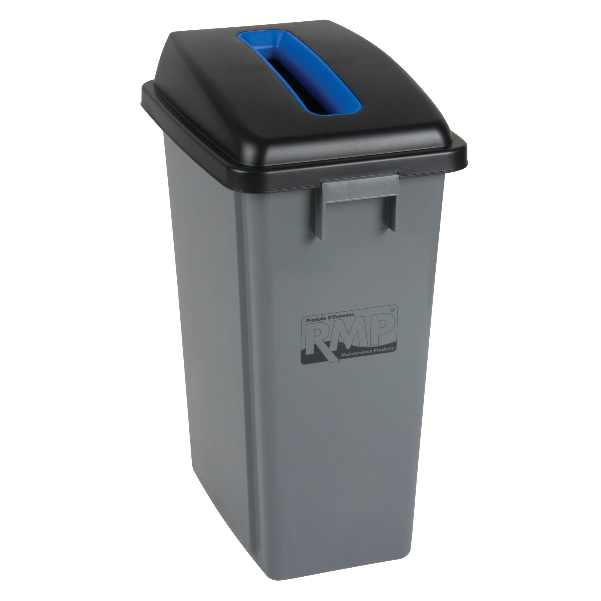 Recycling & Garbage Bin with Classification Lid, Plastic, 16 US gal.