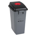 Recycling & Garbage Bin with Classification Lid, Plastic, 16 US gal.